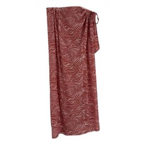 Free People Beach Pants Womens Size M High Rise Tie side Boho Lounge Semi Sheer